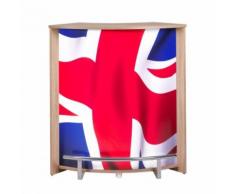Meuble Comptoir de Bar Chêne Naturel Drapeau anglais - Tables bar
