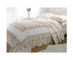 Couvre-lit rembourré à motif floral Lille (Lit simple) (Rose) - UTMS150 - Linge de lit
