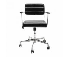 Chaise de bureau pivotante Dottore noire Kare Design - Sièges et fauteuils de bureau