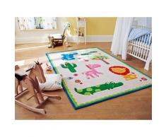 Tapis epais dessin animaux pour chambre d'enfant ZOO Undefined par Esprit 140 x 200 cm - Tapis et paillasson