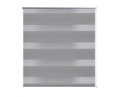vidaXL Store enrouleur tamisant 90 x 150 cm gris - Fenêtres et volets