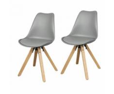 SoBuy® FST59-HGx2 Lot de 2 Chaises de Salle à Manger Chaises de Cuisine Chaises de Visiteur avec Assise Rembourrée - Chaise