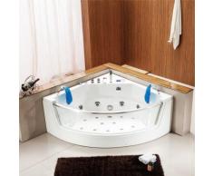 Le Thrace : Baignoire Balnéo d'angle: Ozonateur, Chromothérapie , Radio FM, 15 jets de massage... - Installations salles de bain