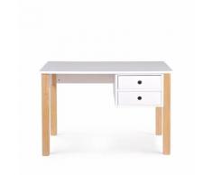 Bureau enfant pin massif blanc Tipi - Couleur - Blanc - Bureaux