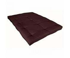 Matelas futon chocolat en coton 140x200 - Futons