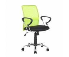 Chaise de bureau pivotante Santi Verte/Noire - Sièges et fauteuils de bureau