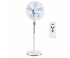 Klarstein Summerjam Ventilateur colonne 41cm (hauteur réglable) 3 vitesses 50W 69,18 m³/min , télécommande infrarouge - blanc - Chauffage et ventilation