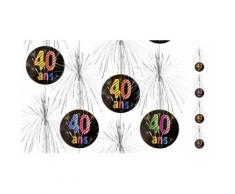 Lot de 40 Suspensions cascade 40 ans - 180 cm - Objet à poser
