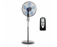 Klarstein Summerjam Ventilateur colonne 41cm (hauteur réglable) 3 vitesses 50W 69,18 m³/min , télécommande infrarouge - gris - Chauffage et ventilation
