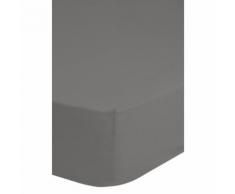 Emotion Drap-housse sans repassage couvre-lit 160 x 200 cm Gris 0220.03.45 - Linge de lit