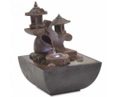 Fontaine d'intérieur Polyrésine avec Lampe LED Décoration pour Maison Modèle 1 - Objet à poser