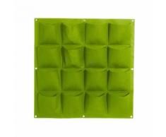 Walmeck Sacs de Culture 1/4/7/16/18/25 Poches Feutre Suspendus Grandir Sacs Jardinière Verticale de Montage Mural pour Yard Garden Home Decoration - Boite de rangement
