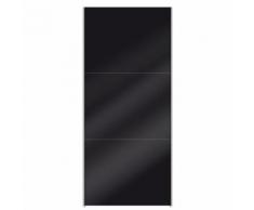 Porte coulissante noir brillant mao - Armoire