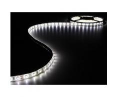 Ensemble de bande à led flexible et alimentation - blanc froid - 300 led - 5 m - 12vcc velleman leds17w - Appliques et spots