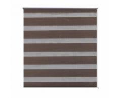 Store enrouleur marron tamisant 80 x 175 cm fenêtre rideau pare-vue volet roulant - Fenêtres et volets