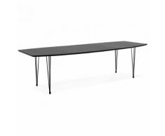 Table À Dîner / De Réunion Extensible 'Strik' Noire - 170(270)X100 Cm - Tables salle à manger