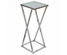 Grande sellette acier chromé - SQUARE - Tabourets