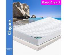 Chypre - Pack Matelas + Tapissier 80x190 - Ensembles matelas et sommier