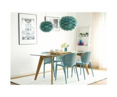 Chaise de cuisine en plastique bleu Holmdel - Chaise