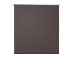 vidaXL Store enrouleur occultant marron 40 x 100 cm - Fenêtres et volets