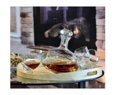 Carafe Toupie/Whisky ou Vin/750 ml/Produit fait main - Verrerie