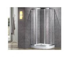 Paroi d'angle de douche avec receveur MILOA - 90 x 90cm - Installations salles de bain