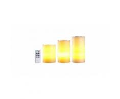 Bougies LED pour l'intérieur/extérieur Polarlite blanc Ampoule LED ambre 3 pc(s) - Bougeoir, bougie et senteur