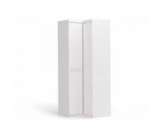 Armoire d'angle ALRIK - 2 portes - L.93cm - Blanc - Armoire