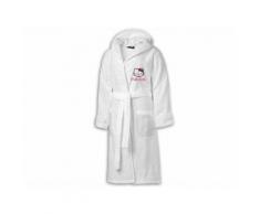 Peignoir HELLO KITTY blanc 8 / 10 ans - Linge de bain