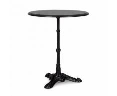 Blumfeldt Patras-BK Table dŽappoint - Guéridon avec plateau en granit naturel résistant - pieds en fonte - noir - Tables d'appoint
