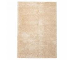 Homgeek Tapis à poils Longs pour Chambre ou Salon 160 x 230 cm Beige - Textile séjour