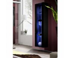 Paris prix - vitrine led murale design 'fly ii' 170cm noir - Vaisseliers