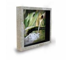 Tableau déco cadre vitrine 20x20 - Eau - Décoration murale