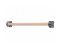 Plomberie - Porte-serviette en bois 50 cm - Accessoires salles de bain et WC