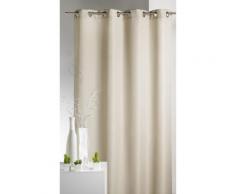 Rideau tamisant à oeillets uni 100% polyester 140x250cm ERINE - Lin - Rideaux et stores
