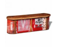 vidaXL Banc / buffet de stockage en bois solide recyclé - Accessoires Lave linge/Sèche Linge