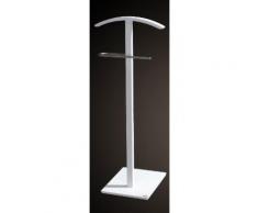 Valet de nuit simple en bois Blanc, Dim : 46 x 32 x 112 cm (Poids : 2.8) -PEGANE- - Portants et valets de nuit