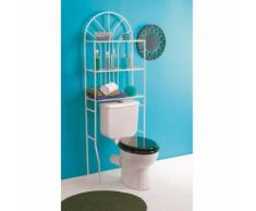 Etagère WC métal dessus toilettes