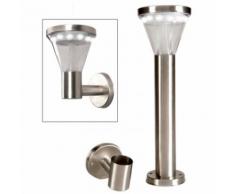 Lampe solaire de jardin 13 LED avec fixation au sol ou au mur